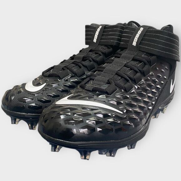 Nike Force Savage Pro 2 Black White Football Cleats AH4000-002 Mens size 10.5 - Picture 3 of 11